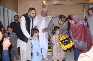 Balochistan Chief Minister, Mir Sarfraz Bugti addressing at the ceremony of launch of Zero Out of School Children Campaign Balochistan & Celebration of International Literacy Week.