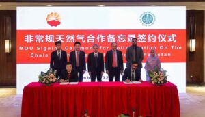 Federal Minister for Petroleum Dr Musadik witnessed the MOU signing ceremony between OGDCL and Chinese company CCDC in Xian, China.