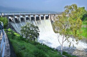Rawal Dam authorities open spillway of the reservoir after dam water level rose to alarming level due to heavy rain