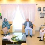 Federal Minister for Industries and Production Rana Tanveer Hussain visited the family of Lt. Col. Asif Ali Awan Shaheed