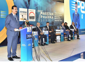Chairman Senate, Syed Yousuf Raza Gilani addressing as chief guest of 3rd Pesa Export Awards in Islamabad .