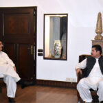 Chairman Senate Syed Yusuf Raza Gilani is meeting with KPK Governor Faisal Kareem Kundi at Gilani House