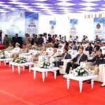 President Asif Ali Zardari addressing the induction ceremony of Pakistan Navy Ships Babur and Hunain at Pakistan Navy Dockyard