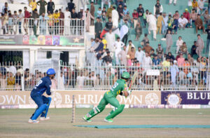 Cricket match playing between Panthers and Markhors teams during one-day Champions’ Cup 2024 at Iqbal Stadium