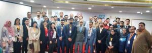 Asad Islam Mahni, Additional Secretary Ministry of Industry and Production, Muhammad Alamgir Chaudhry, CEO NPO in a group photo with the participants of the International Workshop.