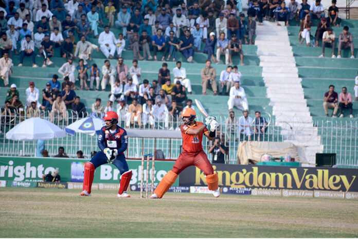 Cricket match between Allied Bank Stallions and Engro Dolphins during the One-Day Champions’ Cup 2024 at Iqbal Stadium