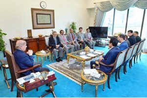 A delegation of MQM (P) call on Prime Minister Muhammad Shehbaz Sharif.