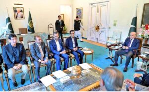 A delegation of MQM (P) call on Prime Minister Muhammad Shehbaz Sharif.