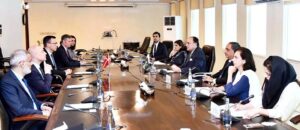 Federal Minister for Finance and Revenue, Senator Muhammad Aurangzeb held a meeting today with Mikko Keto, the Global CEO of FLSmidth, a leading global provider of engineering and equipment for the mining and cement industries.