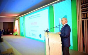 Prime Minister Muhammad Shehbaz Sharif addresses at "Agay Barho-A Google for Pakistan" event.