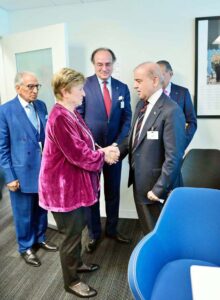 Prime Minister Muhammad Shehbaz Sharif meets Ms. Kristalina Georgieva, the Managing Director of the International Monetary Fund (IMF) on the sidelines of the UNGA.