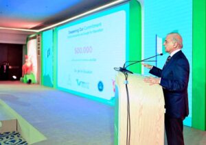 Prime Minister Muhammad Shehbaz Sharif addresses at "Agay Barho-A Google for Pakistan" event.