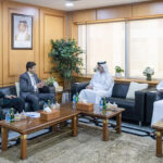 Hussain Muhammed, Consul General met Salem Al Suwaidi, Director General of the Ajman Chamber at the Chamber's headquarters. Ali Rashid Al Kaitoob, Executive Director of the Studies and Investment Development Sector at the Ajman Chamber and Ali Zeeb Khan, Trade and Investment Counsellor Pakistan Consulate were also present during the meeting