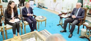 Chinese Ambassador to Pakistan H.E. Jiang Zaidong calls on Prime Minister Muhammad Shehbaz Sharif.