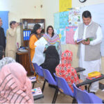 Federal Minister for States and Frontier Regions, Engr. Amir Muqam visiting different classrooms for Afghan Refugees at Urban Cohesion Hub Centre