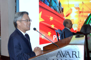 Chairman Board of Investment and Chairman of Pakistan Regional Economic Forum Haroon Sharif addresses to Private Sector Investment Dialogue Seminar.