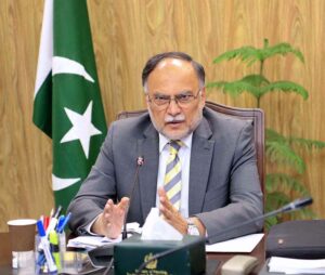 Federal Minister for Planning Development & Special Initiatives Prof. Ahsan Iqbal chairing a meeting to review the progress of Public Sector Development Programme (PSDP) projects in Balochistan.