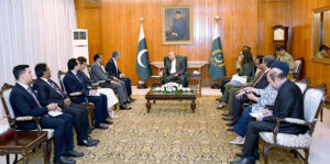 The visiting Secretary General of the International Maritime Organization (IMO), Mr Arsenio Antonio Dominguez Velasco, call on President Asif Ali Zardari, at Aiwan-e-Sadr.