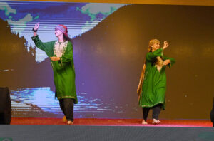 Artists performing Sufi dance on stage during National Tourism Awards ceremony hosted by Discover Pakistan HDTV at a local hotel.