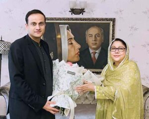 Karachi Mayor, Barrister Murtaza Wahab meets President PPP Women Wing, MPA Faryal Talpur.