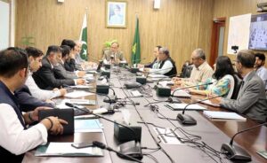 Under the chairmanship of Federal Minister for Planning, Development, and Special Initiatives Ahsan Iqbal, a meeting of the National Computing Education Accreditation Council Committee. The meeting attended by Federal Minister for Economic Affairs Division Ahad Cheema, Minister of State for Information Technology Ms. Shaza Fatima Khawaja, Chairman HEC Mukhtar Ahmed, and senior officials from the Ministry of Planning.