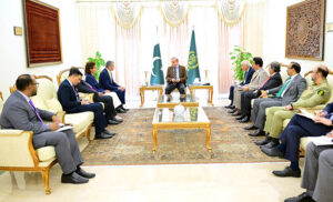 Secretary General of International Maritime Organization Arsenio Antonio Dominguez Velasco calls on Prime Minister Muhammad Shehbaz Sharif.
