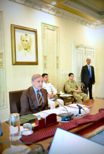 Prime Minister Muhammad Shehbaz Sharif chairs the Federal Cabinet meeting.