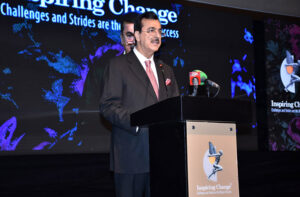 Chairman of the Senate Syed Yousuf Raza Gillani addresses the 7th International Conference on Textile 2024.”Unlocking the Secret Sauce: A Flavorful Blend of Innovation and Solutions.
