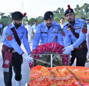 Funeral prayer for ASI Azhar Iqbal offered