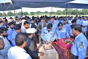 Funeral prayer for ASI Azhar Iqbal offered