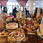 Visitors taking keen interest in different handmade items displayed by artisans during two day "Daachi Arts & Craft Exhibition" at Pak China Friendship Centre in the Federal Capital