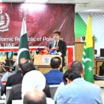 H.E. Hussain Muhammad, Consul General speaks during an event arranged to observe 27th October Kashmir Black Day at the Consulate General of Pakistan