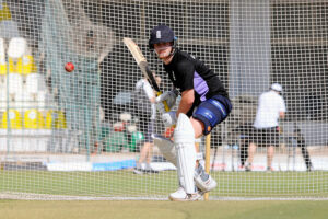 England's Ben Stokes warmup during net practice ahead of the Second Test Match at Multan Cricket Stadium