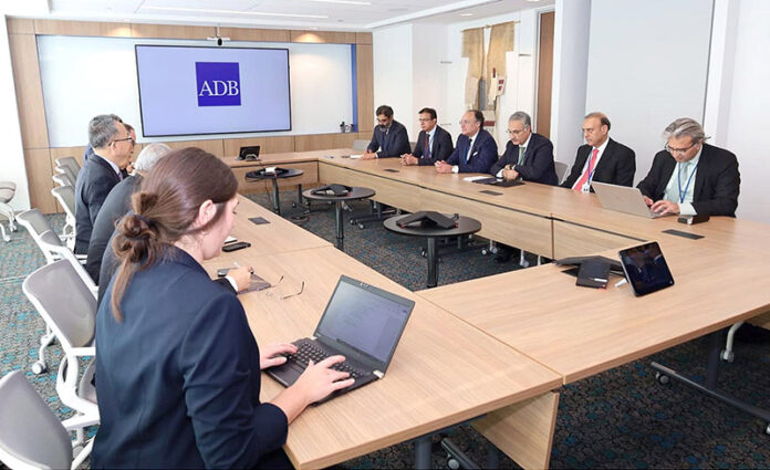 Federal Minister for Finance and Revenue Senator Muhammad Aurangzeb held a meeting with Masatsugu Asakawa, President Asian Development Bank (ADB)