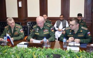 Deputy Defence Minister, Russian Federation, Col. General Aleksandr V. Fomin called on Secretary Defence, Lt. Gen (Retd) Muhammad Ali HI (M) at Ministry of Defence.