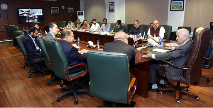 Federal Minister for Maritime Affairs Qaiser Ahmed Sheikh is chairing a meeting regarding foreign investment in Maritime Sector