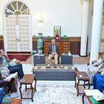 Chairman Pakistan People's Party Bilawal Bhutto Zardari along with a delegation called on Prime Minister Muhammad Shehbaz Sharif