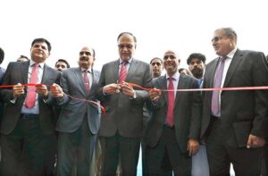 Federal Minister for Planning, Development and Special Initiatives Prof. Ahsan Iqbal addressing during Data Fet 2024 organized by Ministry of Planning, Development and Special Initiatives at Pak-China Friendship Center.
