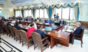 Prime Minister Muhammad Shehbaz Sharif chairs a meeting on relief activities for Gaza and Lebanon.