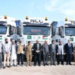 A group photograph of MNA, Engineer Qamar-ul-Islam Raja, MNA, Malik Ibrar Ahmed, Ambassador of Lebanon H.E. Ghassan El Khatib and Deputy Head of Mission of the State of Palestine H.E. Nader K. Alturk, on instructions of Prime Minister, Pak NDMA dispatched 15th & 16th Consignment of 200 tons of relief items for people of Lebanon & Gaza through NLC convoy from NDMA's Warehouse