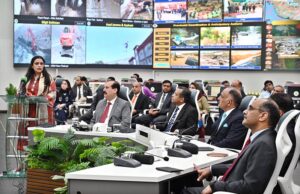 Chairman NDMA Lt. Gen. Inam Haider Malik addressing during NDMA held ceremony on resilience day at NDMA Headquarters in remembrance of 8th October 2005.
