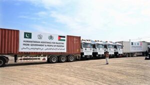 On instructions of Prime Minister, Pak NDMA Dispatched 15th & 16th Consignment of 200 tons of relief items for people of Lebanon & Gaza through NLC convoy from NDMA's Warehouse