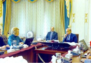 Speaker of the Federation Council of the Federal Assembly of the Russian Federation, H.E. Ms. Valentina Matvienko, calls on Prime Minister Muhammad Shehbaz Sharif