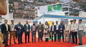 Pakistan High Commissioner to Singapore, Ms. Rabia Shafiq in a group photo with the representatives of Pakistan's Tech Companies who participated in Tech Week Singapore 9-10 October 2024.