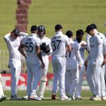 England player celebrating after taking wicket of Pakistan batter Aamer jamal during the third cricket test match between Pakistan and England at Pindi Cricket Stadium