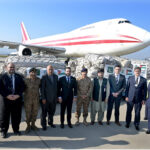 Spokesperson of the Federal Government on Legal Affairs, Barrister Aqeel Malik in a group photo with the Deputy Head of Mission of the State of Palestine, Nader K. Alturk. On instructions of Prime Minister, Pak NDMA dispatches 13th Consignment of 100 tons for people of Gaza from Islamabad International Airport to Amman, Jordan