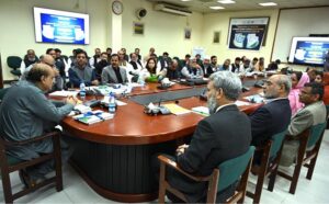 Secretary of the Ministry of Federal Education and Professional Training, Muhyuddin Ahmad Wani, presides over the meeting of the launch of the Pakistan Education Statistics Reports 2022-23, highlighting progress in both formal and non-formal education