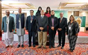 Senator Mushahid Hussain Sayed addresses at the opening ceremony of the 'Pakistan Sustainability Summit' held at a local hotel