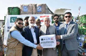 On instructions of Prime Minister, Pak NDMA Dispatched 14th Consignment of 17 tons for people of Lebanon from Jinnah International Airport to Beirut, Lebanon