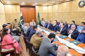 Prime Minister Muhammad Shehbaz Sharif chairs a meeting of the Federal Cabinet